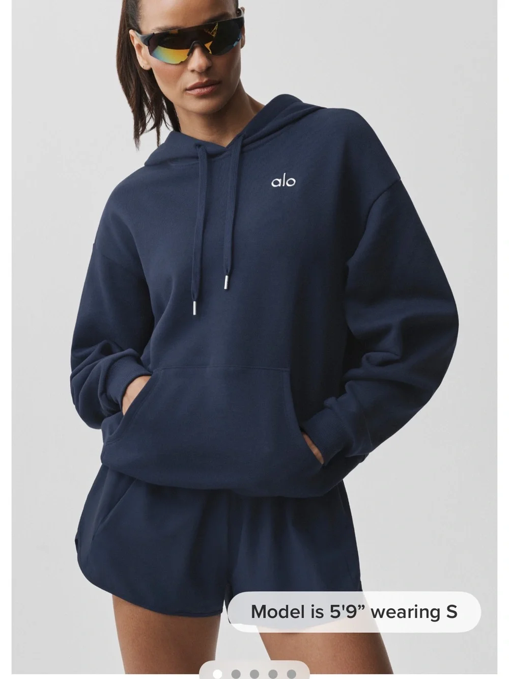 Alo - Navy Blue Accolade Hoodie